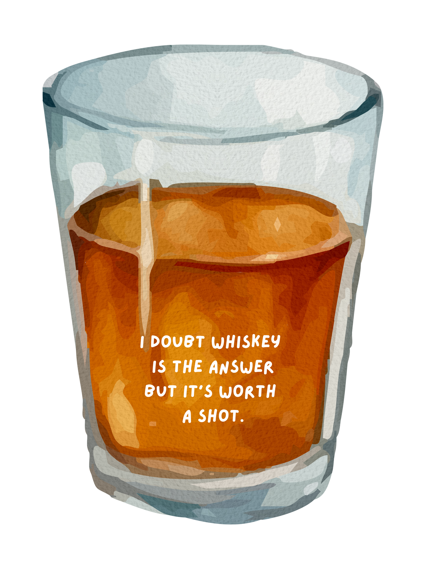 whiskey doubts. printable home decor