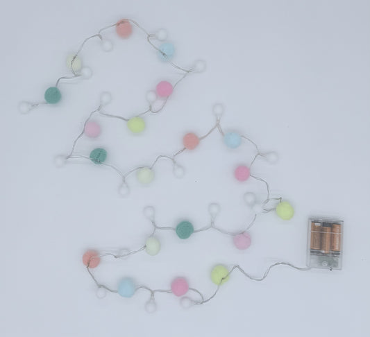 fluff off string lights