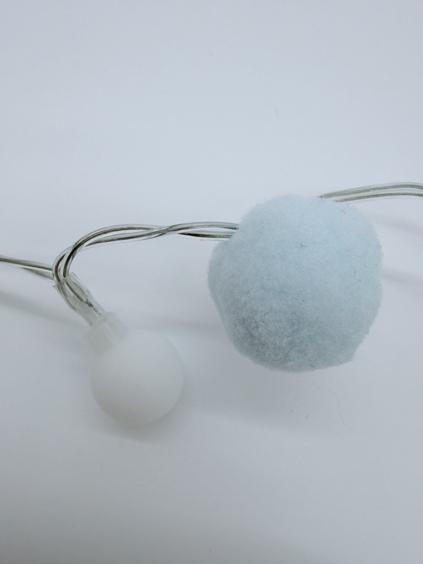 fluff off string lights