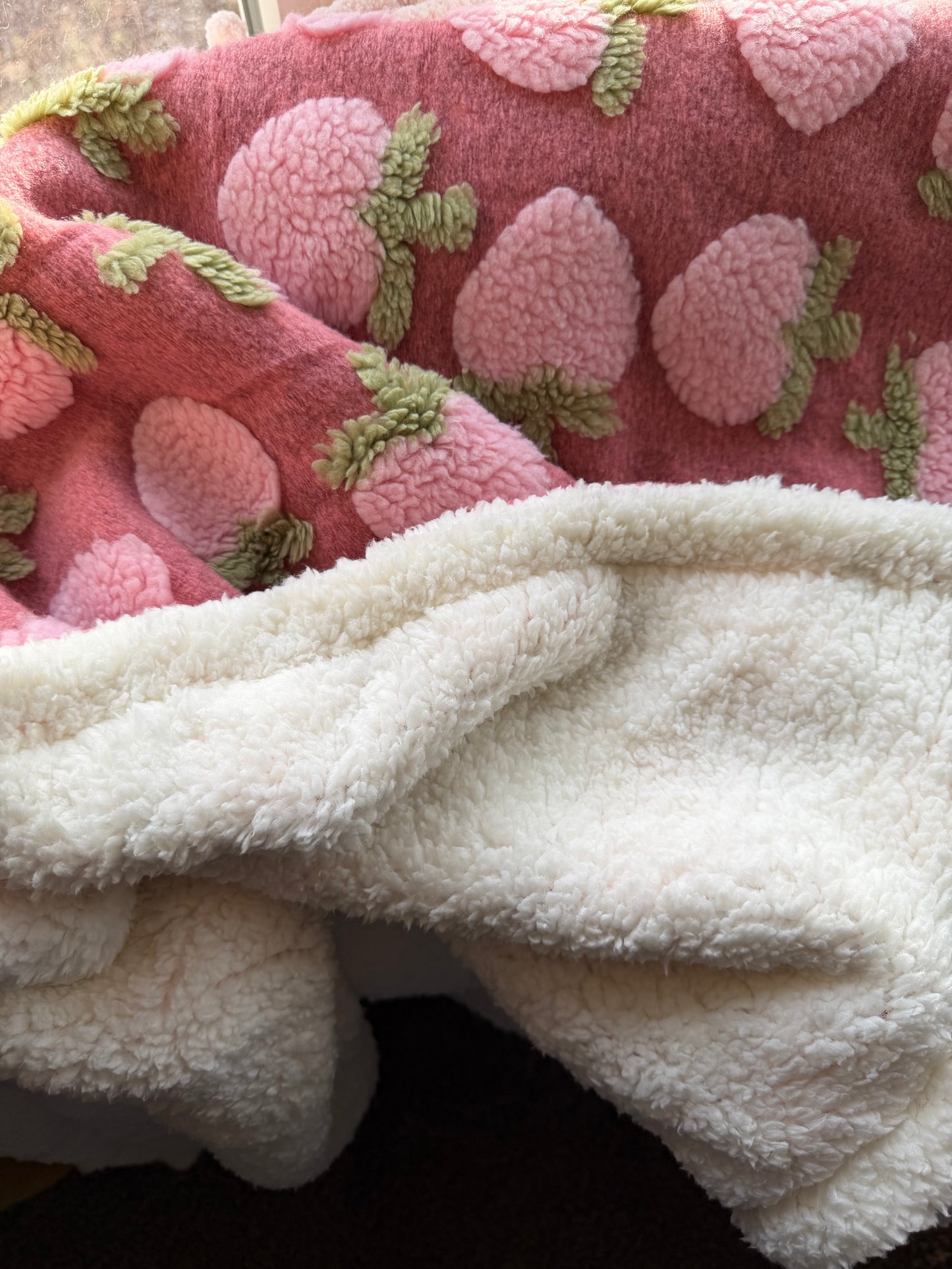 plonked-peach Posh Potato Blanket