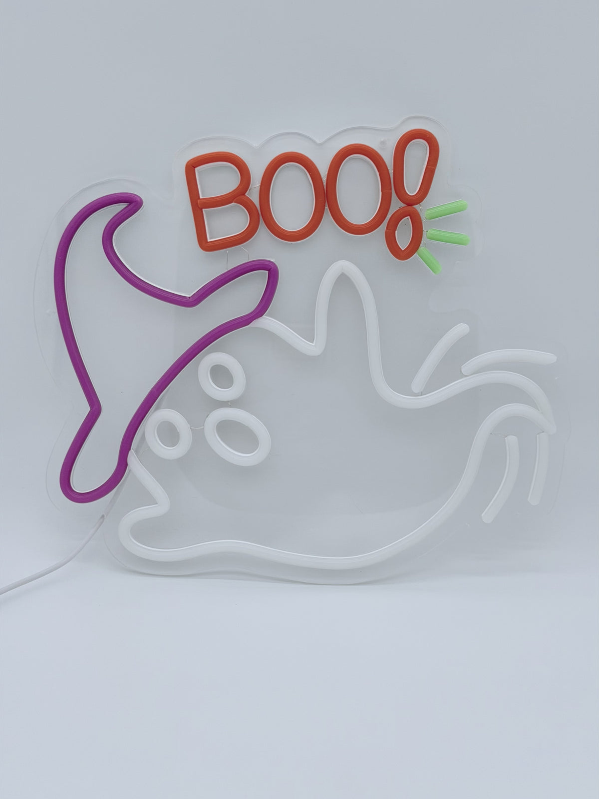 let's ride, boo neon light