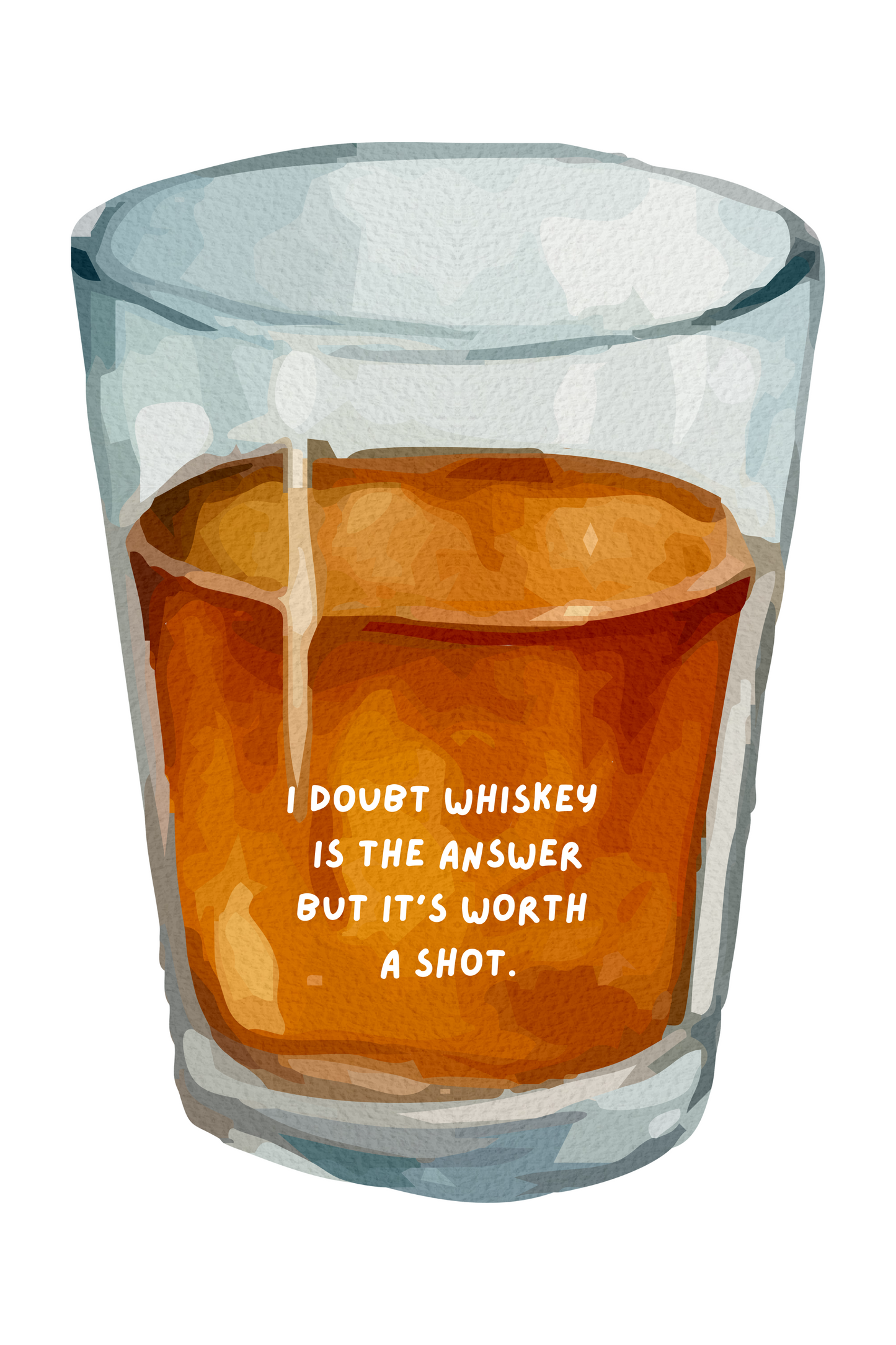 whiskey doubts. printable home decor