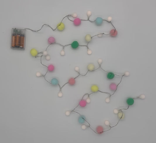 fluff off string lights