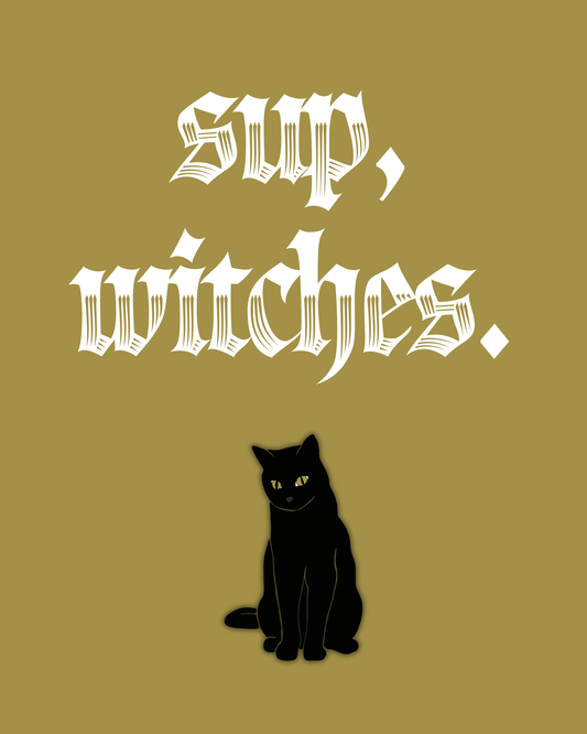 sup, witches printable home decor